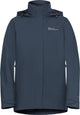 Jack wolfskin rotwand 3in1 jkt w dames outdoorjas - midnight sky
