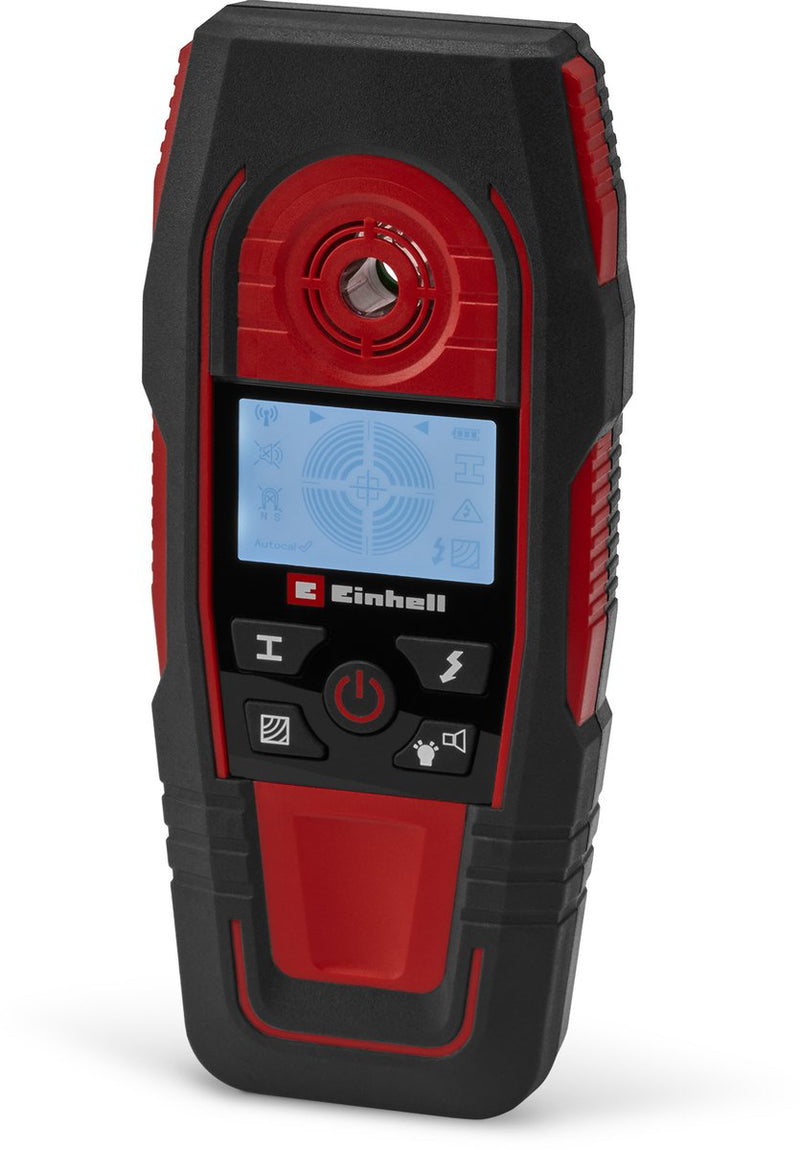 Localizzatore digitale di cavi Einhell te-md 80 - profondità di rilevamento legno: 24 mm - metallo: 24 mm - ferro: 80 mm - rame: 38 mm - conduttori: 60 mm