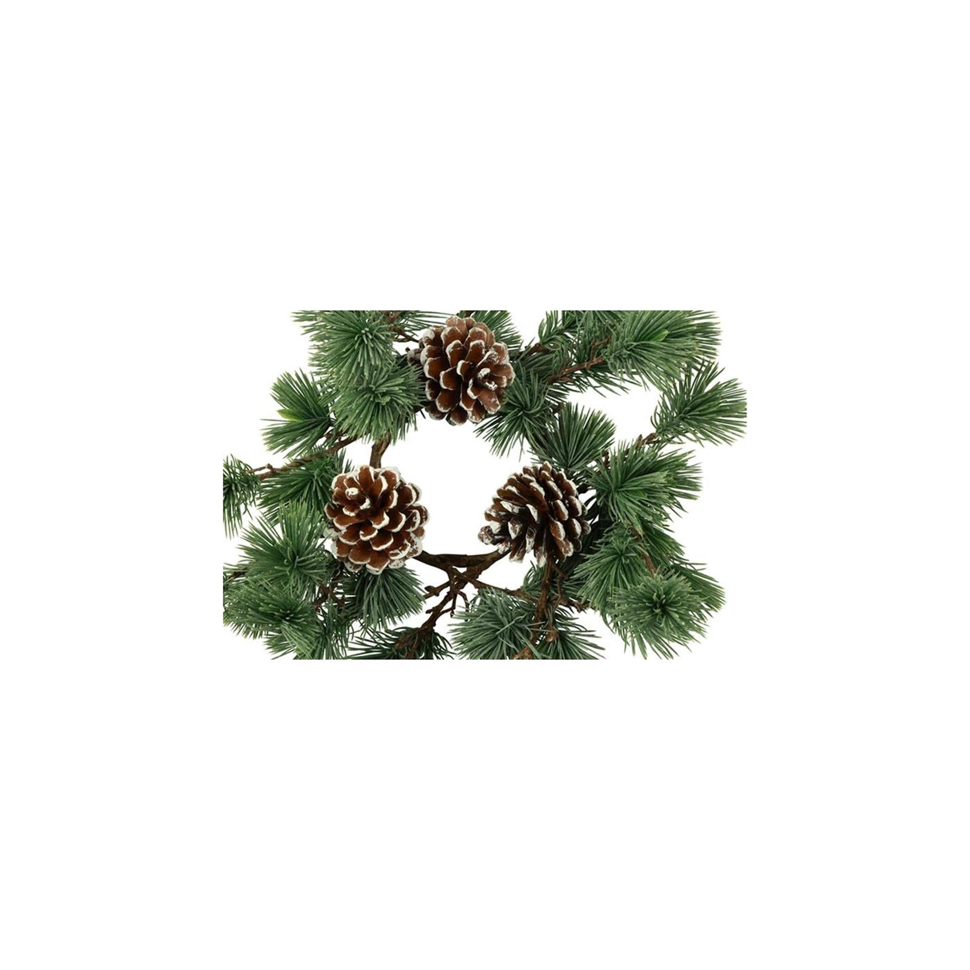 Campo campestre corona campestre pinus parviflora gris verde seda ø30,5x4cm