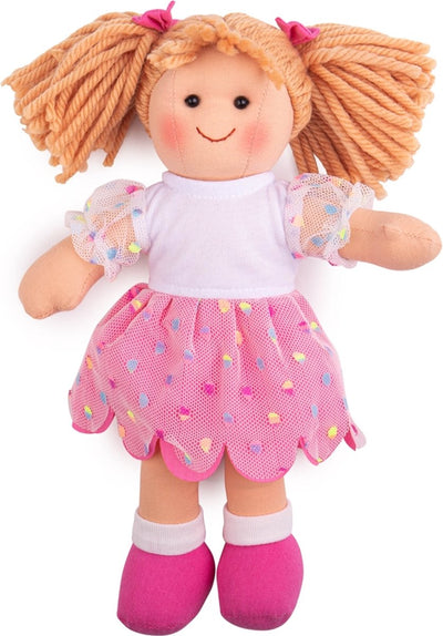 Bigjigs juguetes muñeca bigjigs darcie pequeña 28cm
