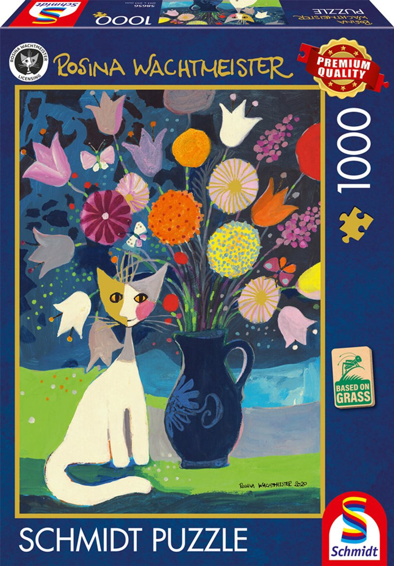 Schmidt - rompecabezas - gato blanco - rosina Wachtmeister - 1000 piezas - adultos - a partir de 12 años