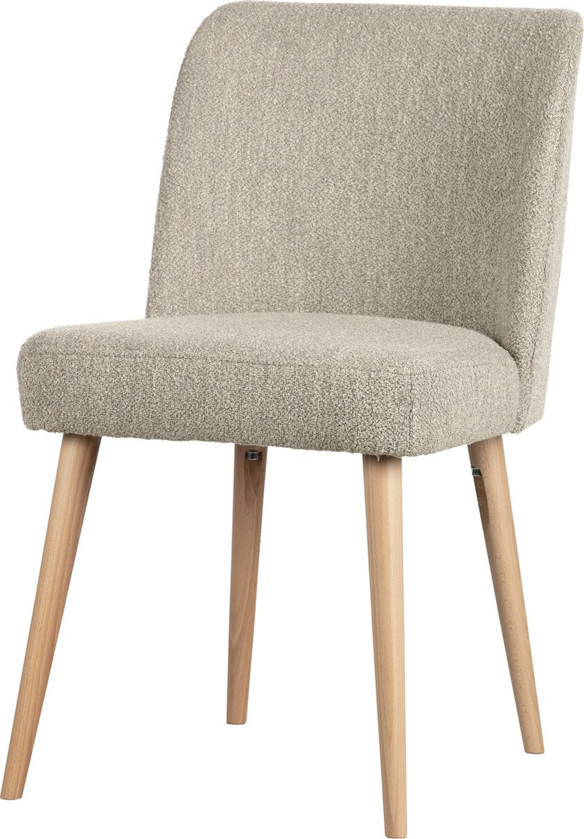Silla de comedor Vtwonen force - boucle - natural - 81x47x58