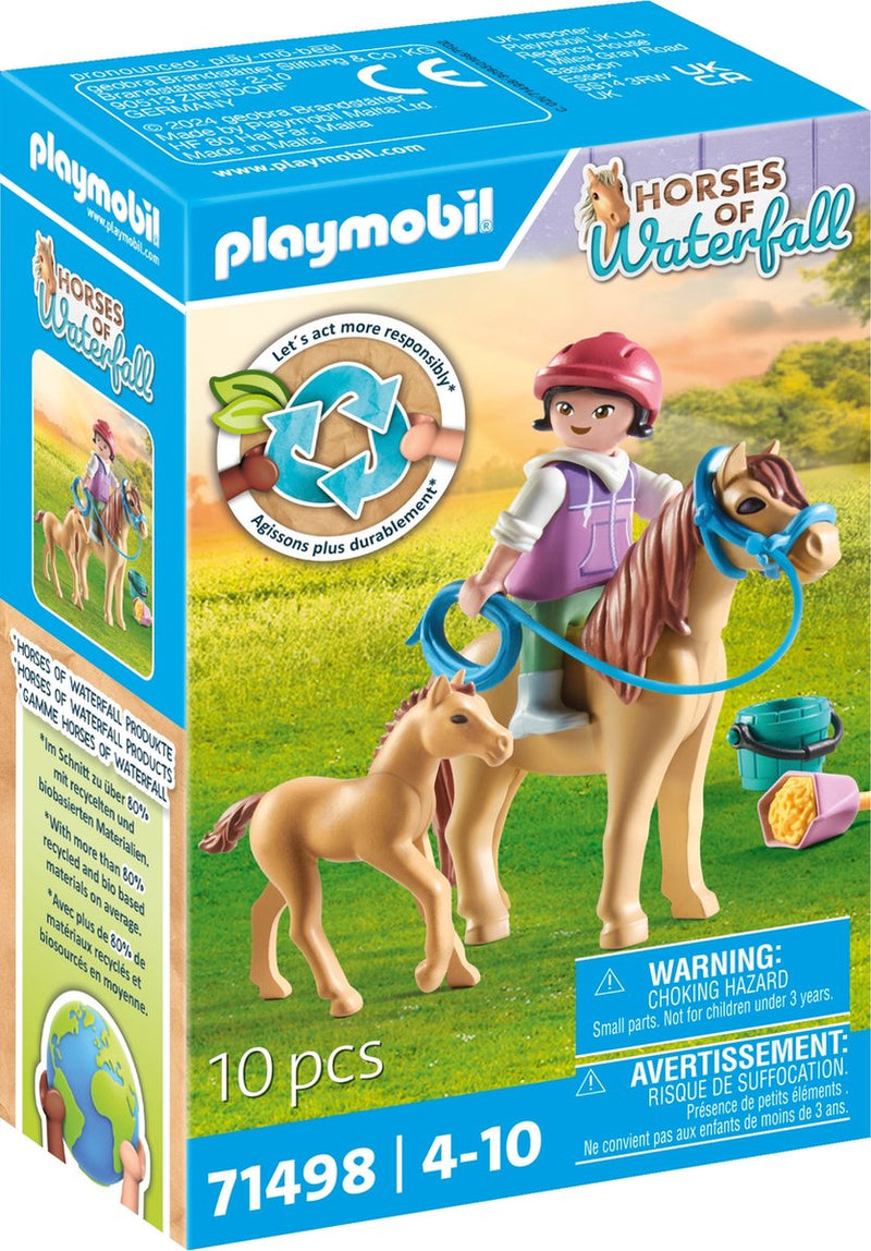 Cavalli da gioco o bambino a cascata con pony e puledro 71498