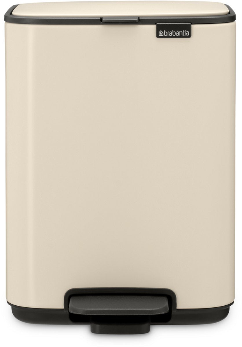 Brabantia bo pedaalemmer - 4 liter - badkamer - soft beige