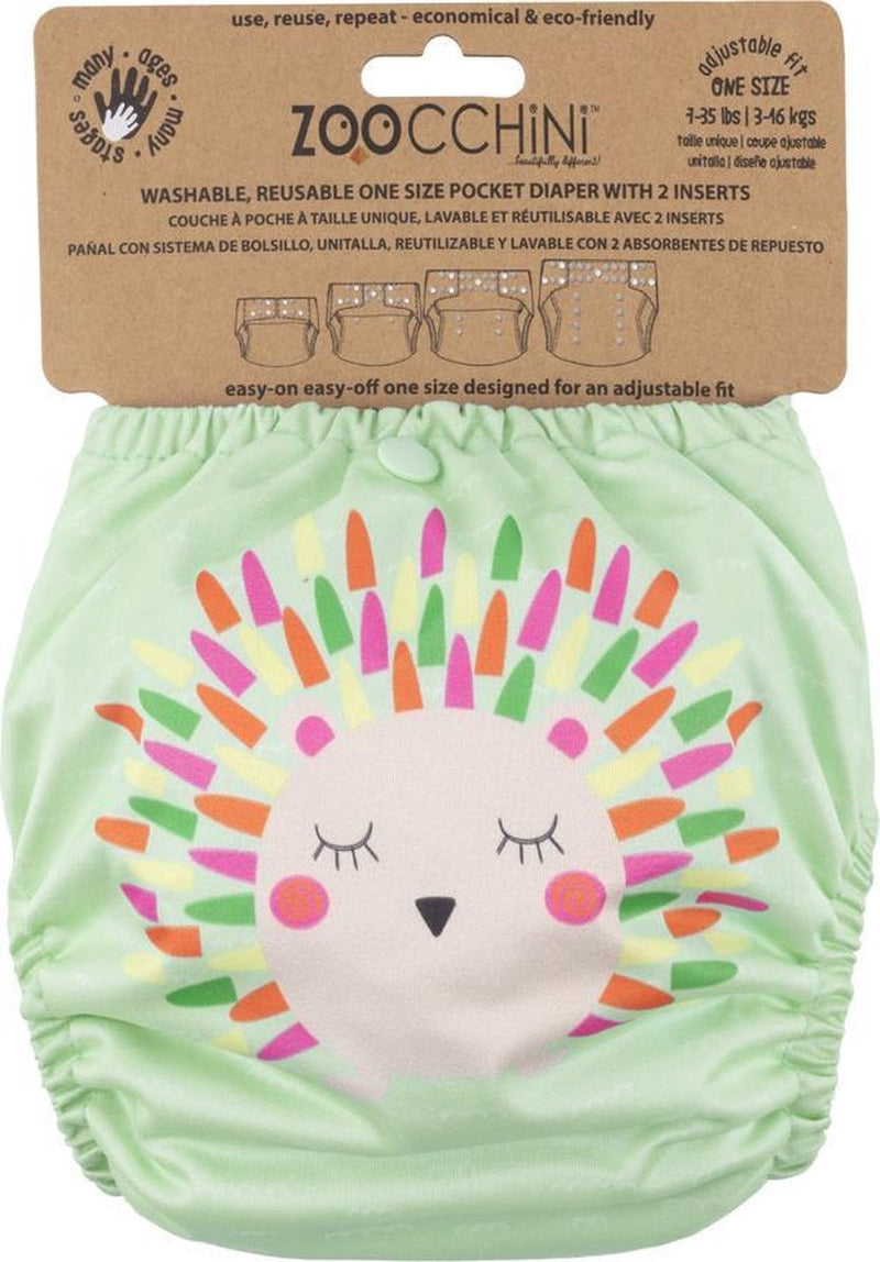 Pañal reutilizable Zoocchini - harriet el erizo
