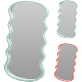 Home styling spiegel wave kunststof 55x30x2,5cm - afbeelding 1
