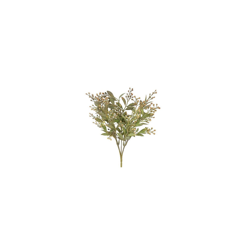 Campo campestre countryfield flor artificial plug schinus gris verde seda ø12x35cm