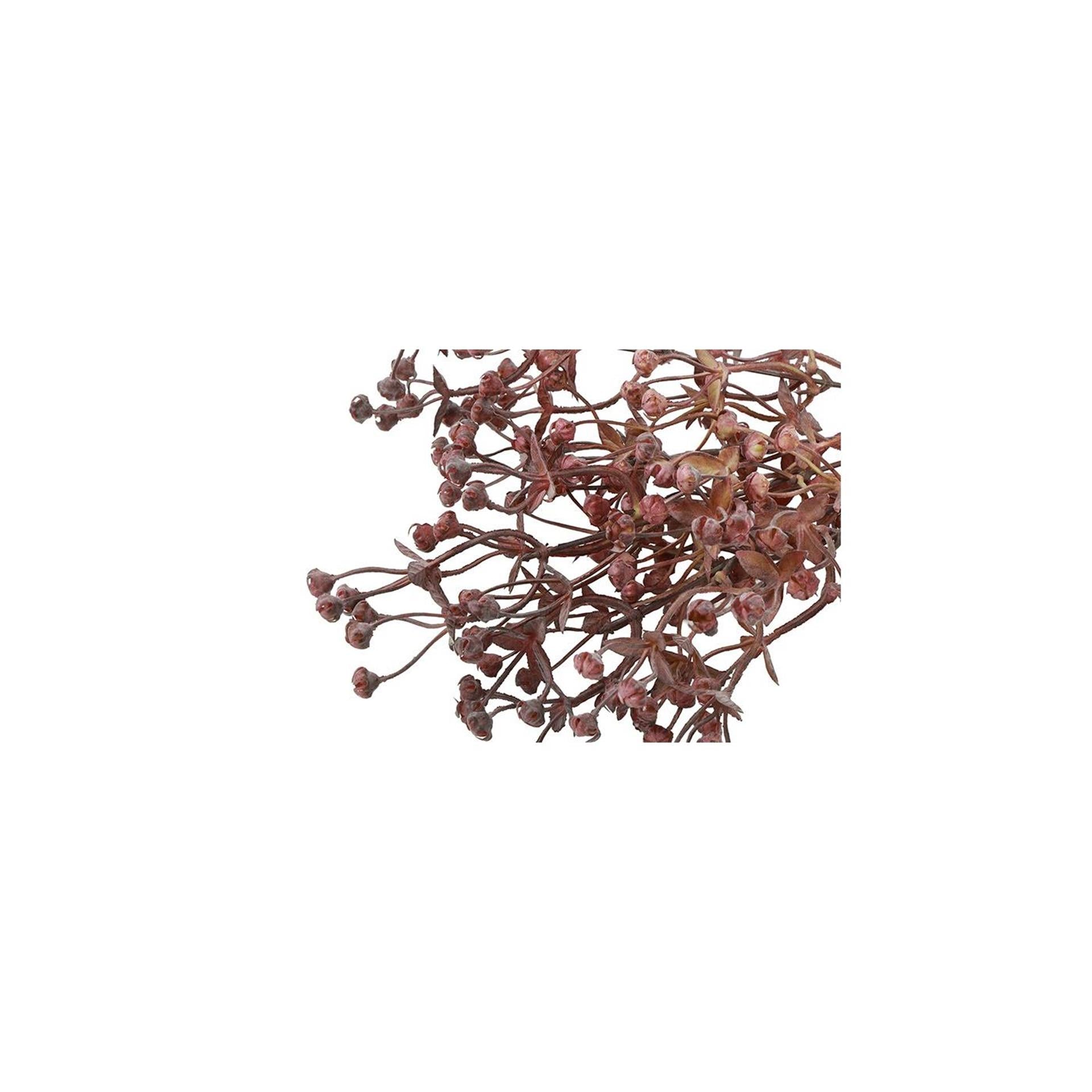 Fiore artificiale country field countryfield plug exacum seta rossa ø12x31cm