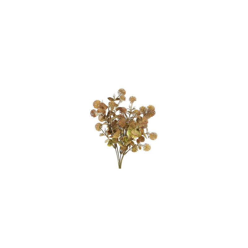 Fiore artificiale country field countryfield plug acaena seta marrone chiaro ø12x35cm