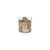 Campo di campagna Campo di campagna Regalo di Natale con 10 luci a LED Pippa metallo dorato ø10x11cm con timer, 2xaa