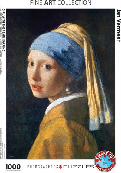 Eurographics - la chica con un pendiente de perla - jan vermeer de delft - 1000 piezas 48×68cm (w×h) - rompecabezas de bellas artes