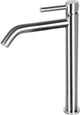 Rubinetto lavabo Differnz alto, curvo, miscelatore freddo e caldo, cromo opaco