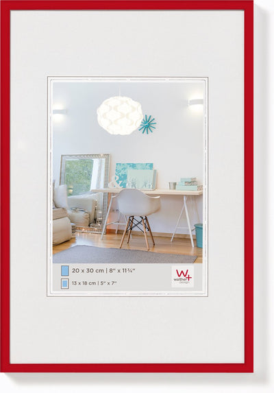 Walther new lifestyle - marco de plástico - tamaño de foto 40x50 cm - rojo