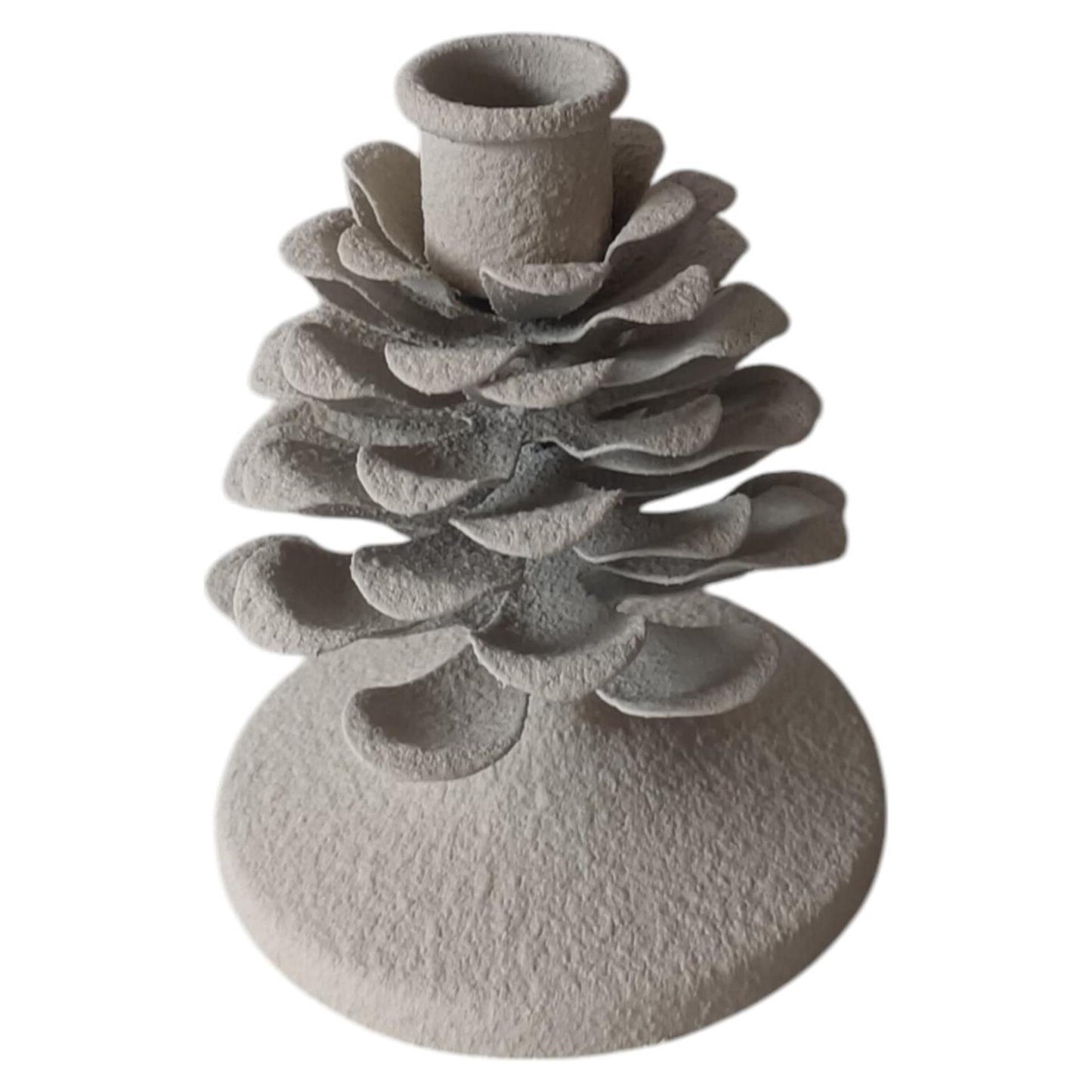 Candelabro ambiente mansión piña blanco 9,5x9,5x11,5cm
