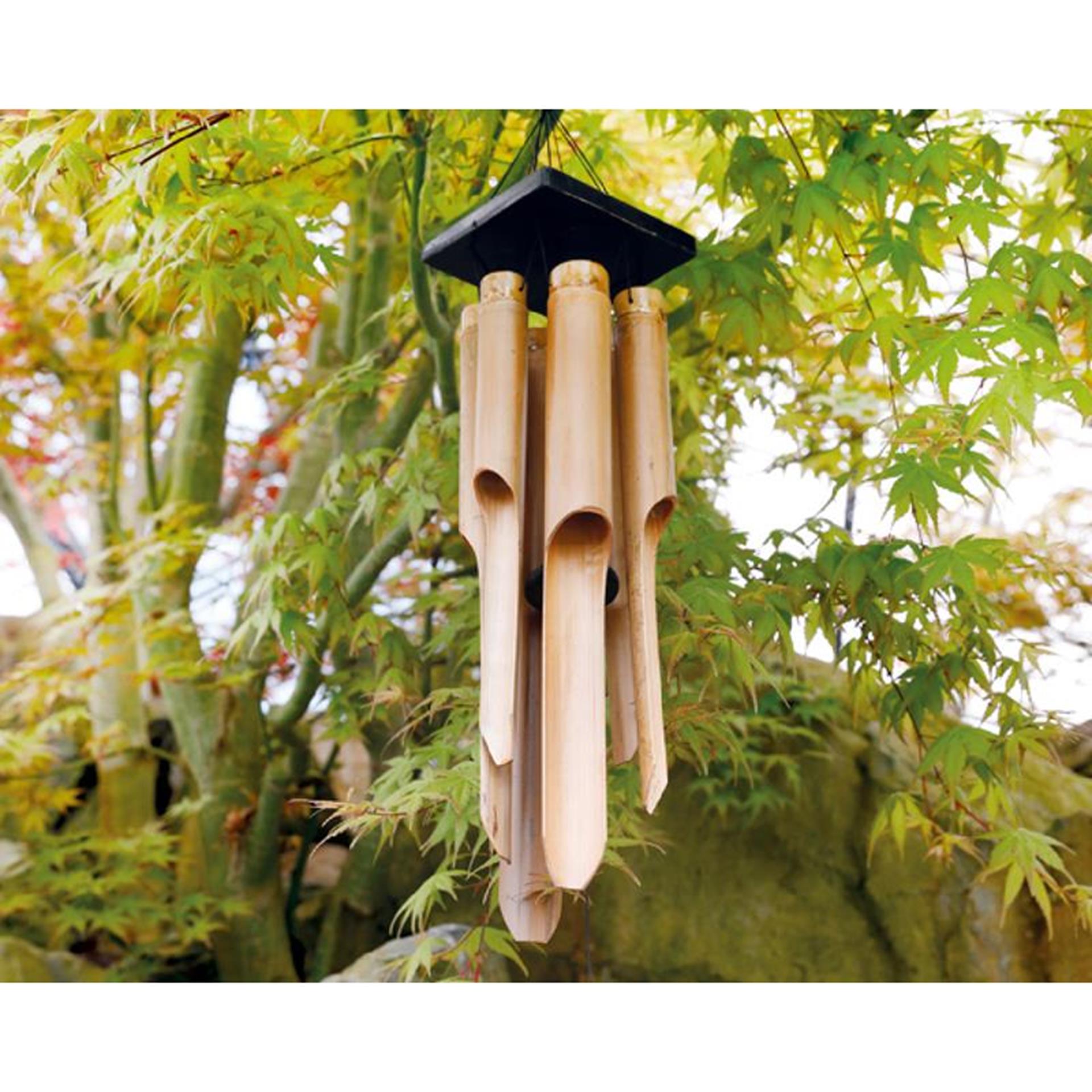 Campana de viento Decoris madera h85cm