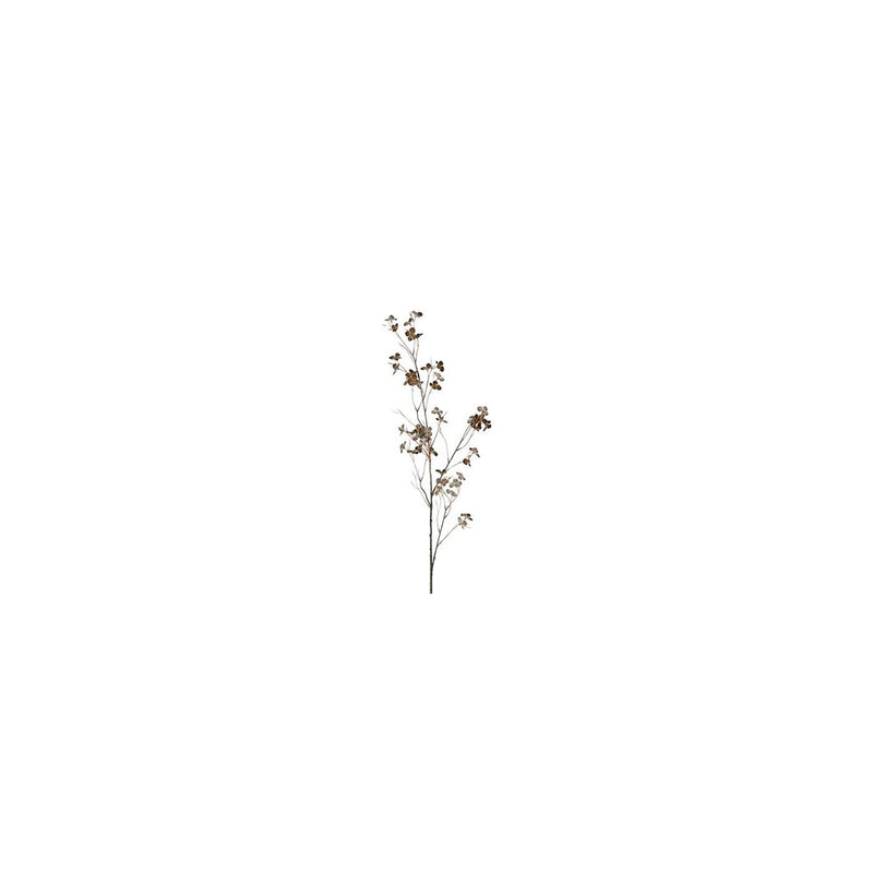 Campo campestre flor artificial prunus avium seda marrón h110cm