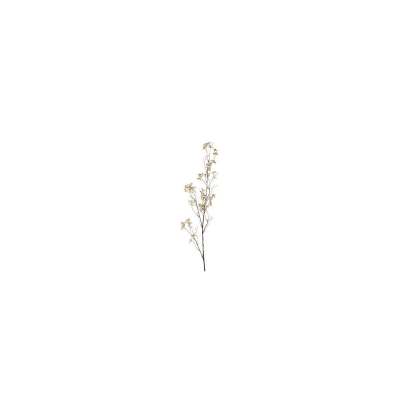 Campo campestre flor artificial prunus avium crema seda h110cm