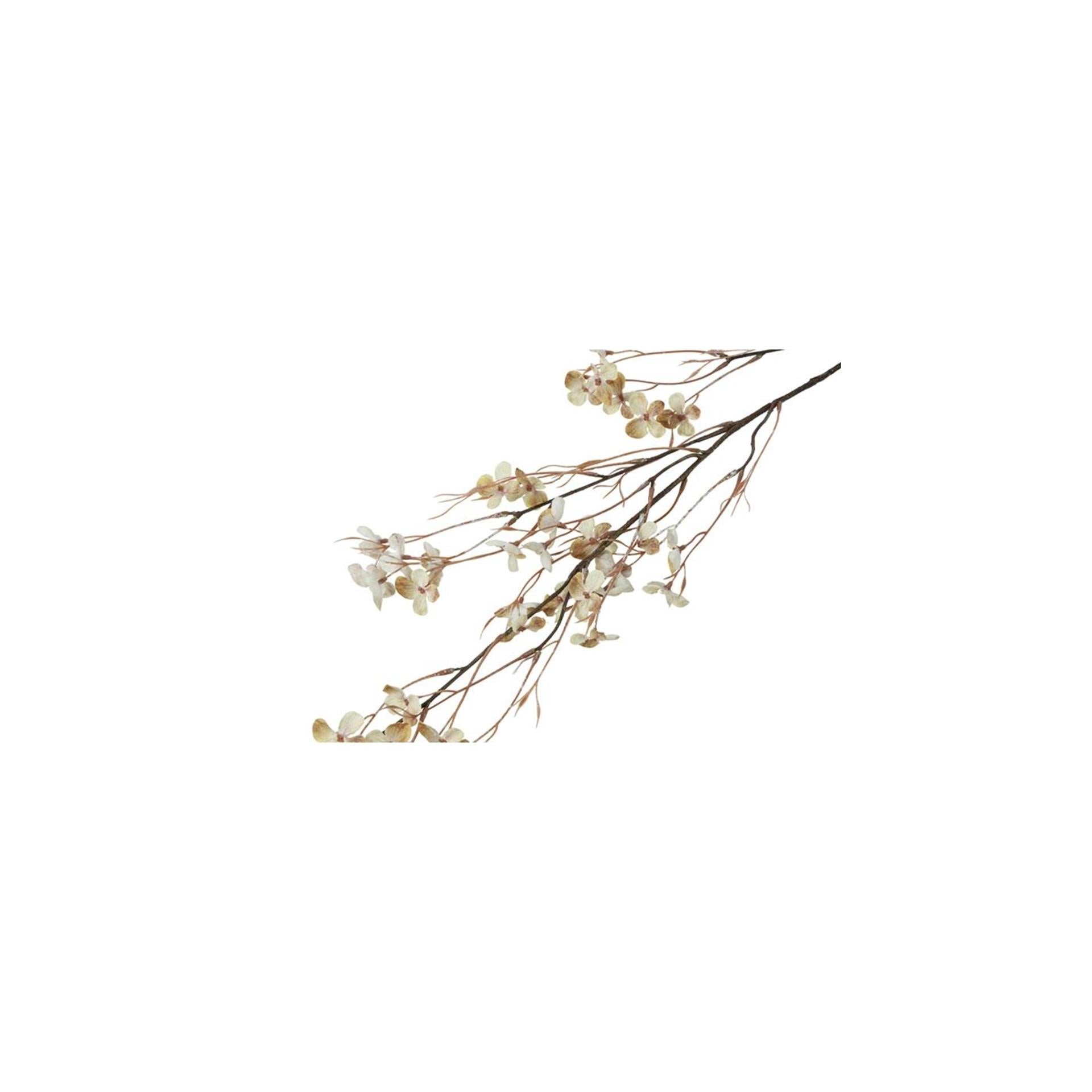 Campo campestre flor artificial prunus avium crema seda h110cm