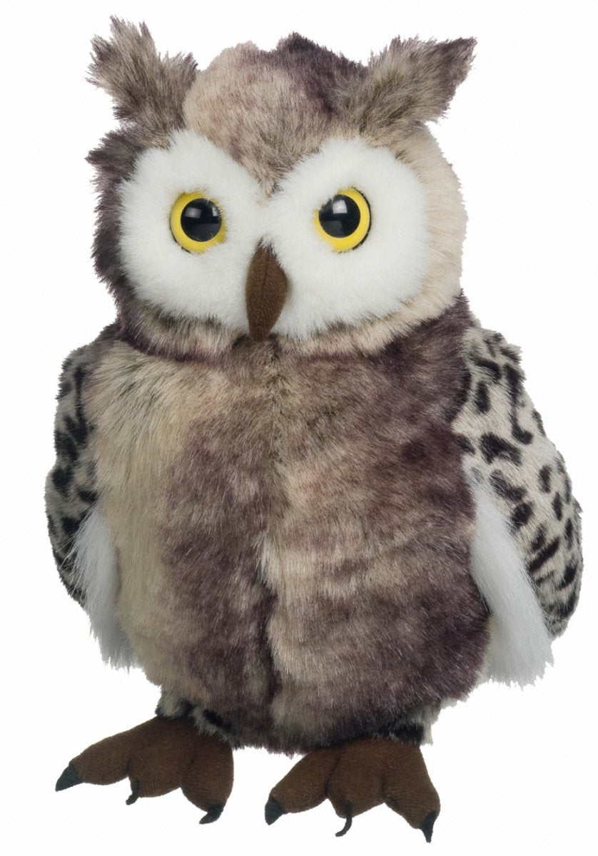 Heunec Búho de peluche - Peluche suave de 30 cm - Gris