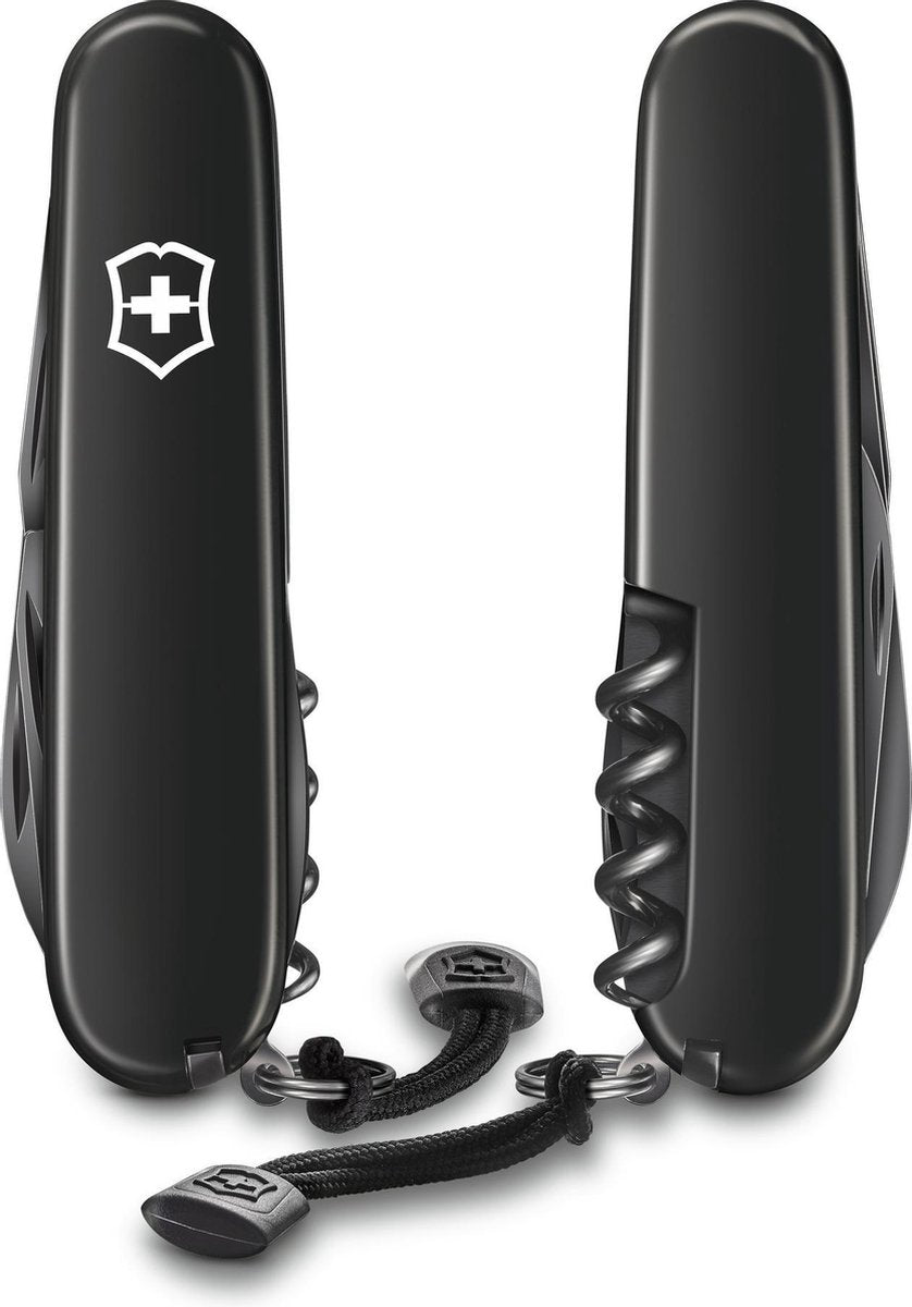 Victorinox spartan onyx black - zwitsers zakmes - 12 functies - cellidor - giftbox