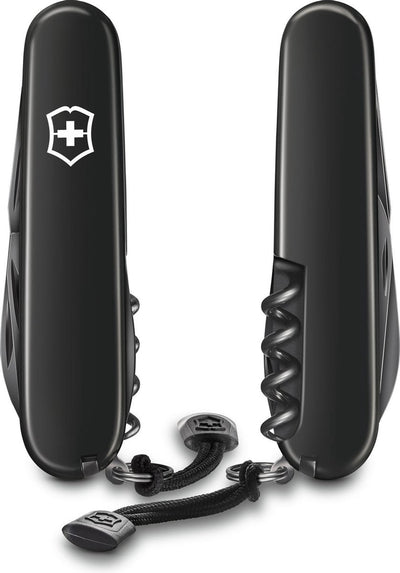 Victorinox spartan onyx black - zwitsers zakmes - 12 functies - cellidor - giftbox