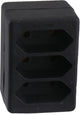 Enchufe de distribución exin Q-link - 3 x euro - negro