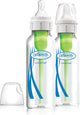 Opzioni Dr. Brown+ biberon anticoliche - biberon a collo stretto - vetro - 250 ml - 2 pezzi