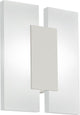 Eglo metrass 2 - wand plafondlamp - 2 lichts - nikkel-mat - gesatineerd