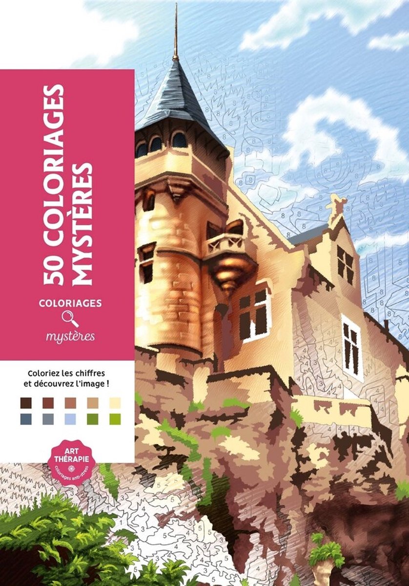 Hachette Heroes 50 coloriages mystères - libro da colorare per adulti da colorare con i numeri -