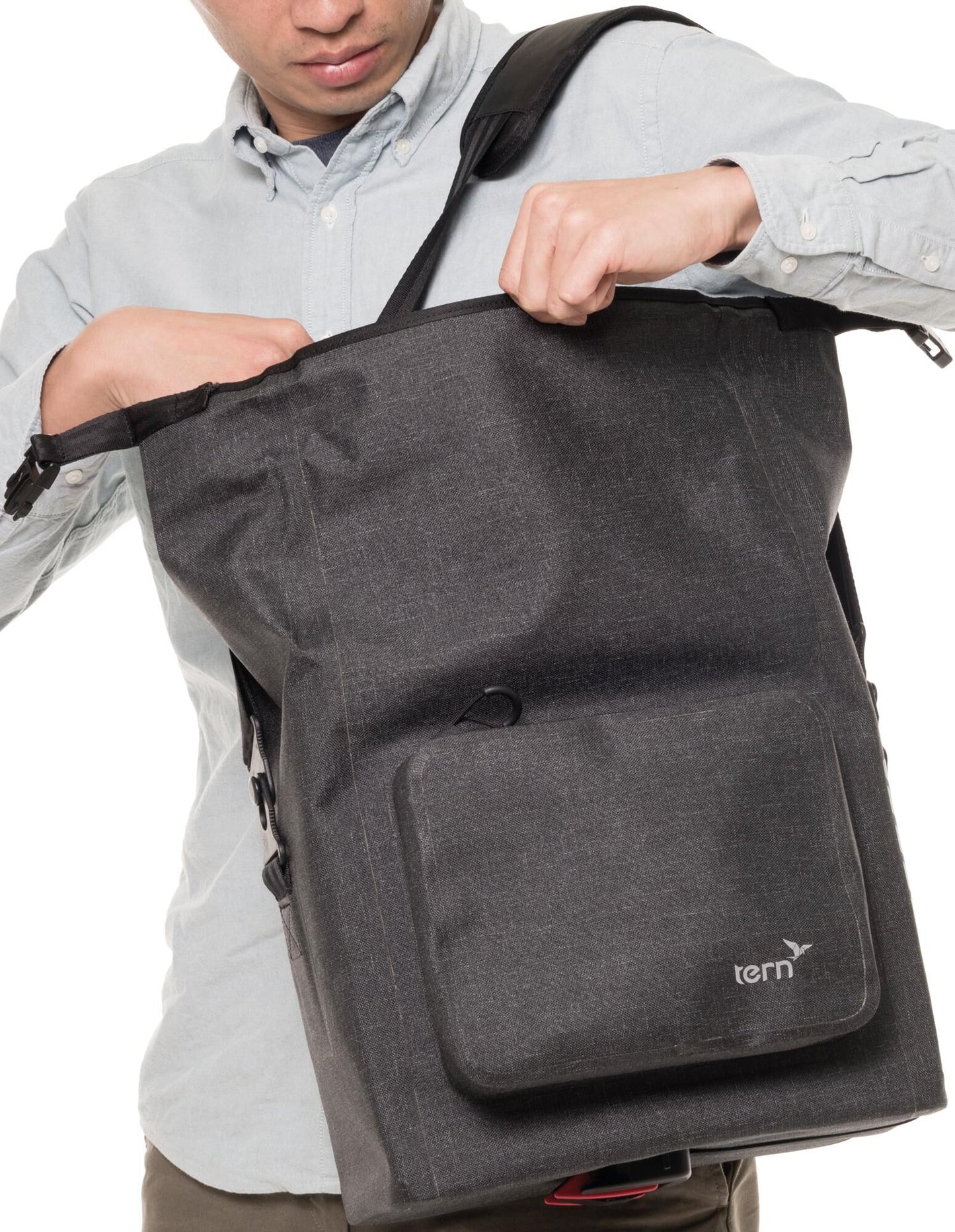 Sacca di tronco stern sacca per merce asciutta tweed nero