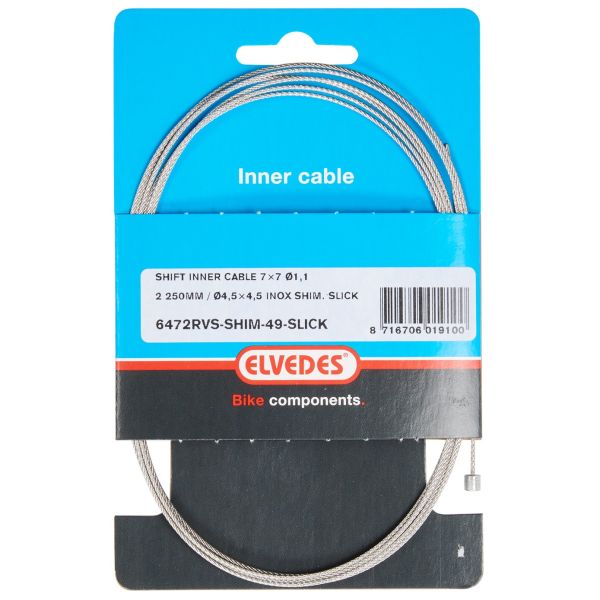 Elvedes Schakel Binnenk 2250mm in acciaio inossidabile N-NIP. 6472RVS-SHIM-49-SL