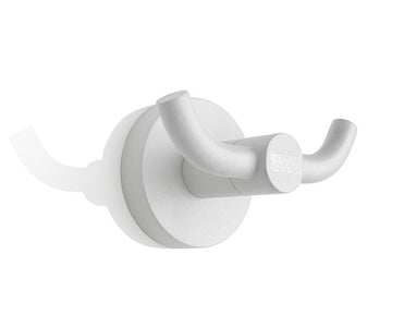 Gancho para ropa Satino metal blanco (70x 65x 100)