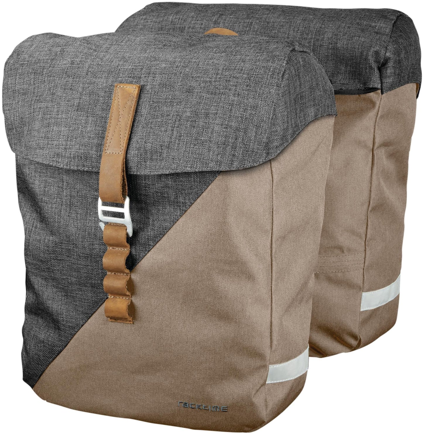 Racktime dubbele tas heda double bag heda desert sand dust grey