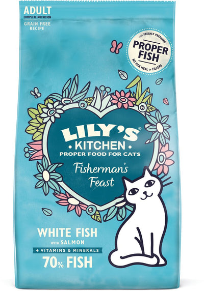 Pesce del pescatore per gatti da cucina di Lily