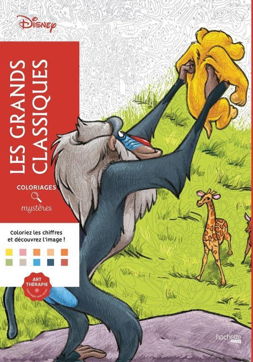 Hachette disney les grands classiques 1 - libro da colorare per adulti