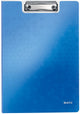 Portapapeles de plástico a4 wow de Leitz con tapa y funda insertable - capacidad hasta 75 hojas - azul