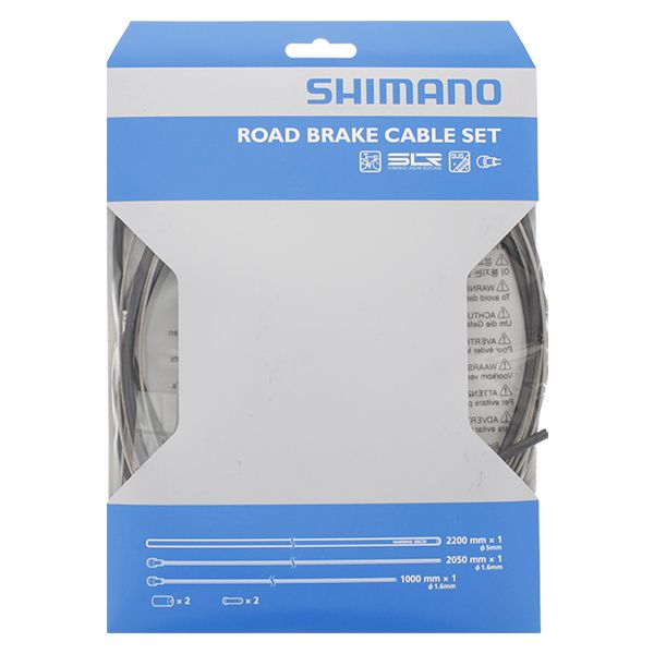 Set di cavi freno shimano razza in acciaio inossidabile nero