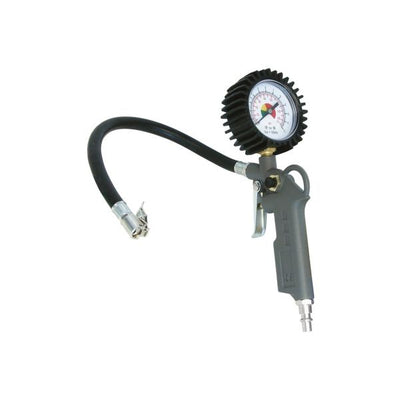 Carpoint tire pump gun with a manometer