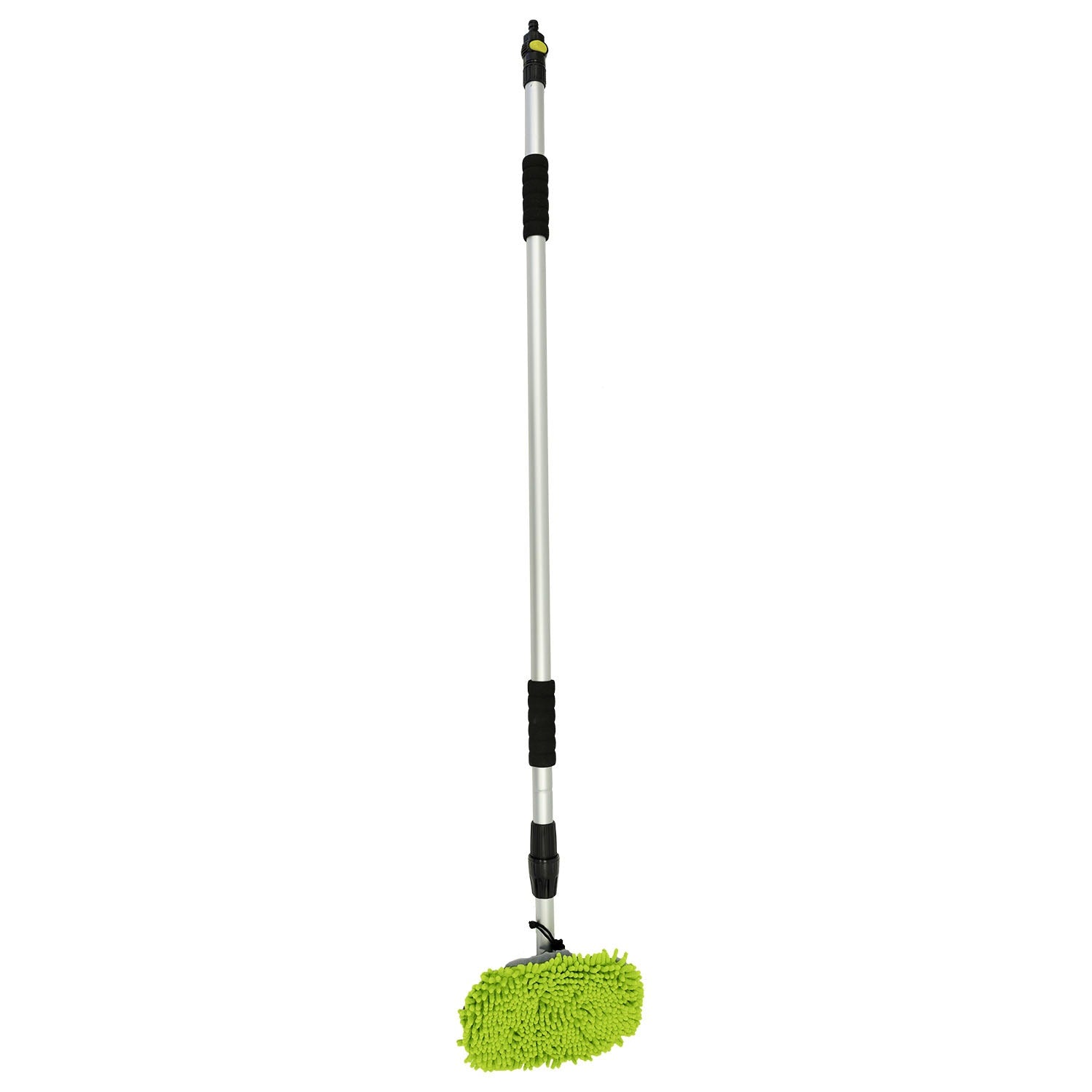 Mesh microfiber brush washing brush with microfiber brush head
