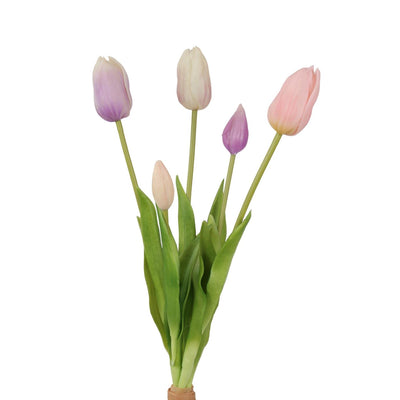 Collezione Roberts bouquet artificiale tulipani Lisa mix viola 40 cm