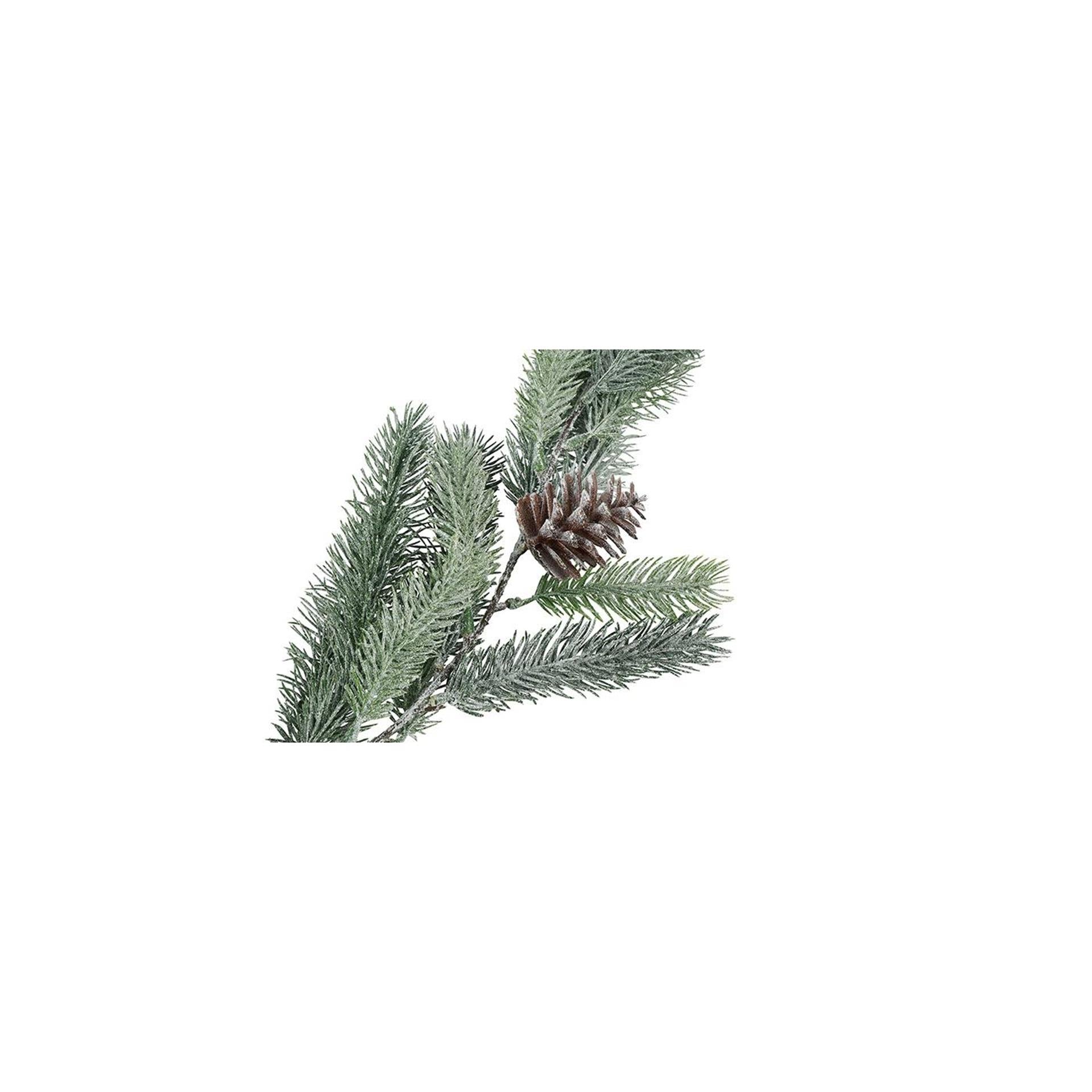 Ghirlanda country field country verde abies con plastica glitter 22x18x183cm