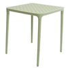 Mesa franqueo plastico 65x65cm verde