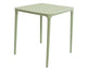 Mesa franqueo plastico 65x65cm verde