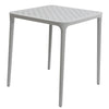 Mesa franqueo plastico 65x65cm gris