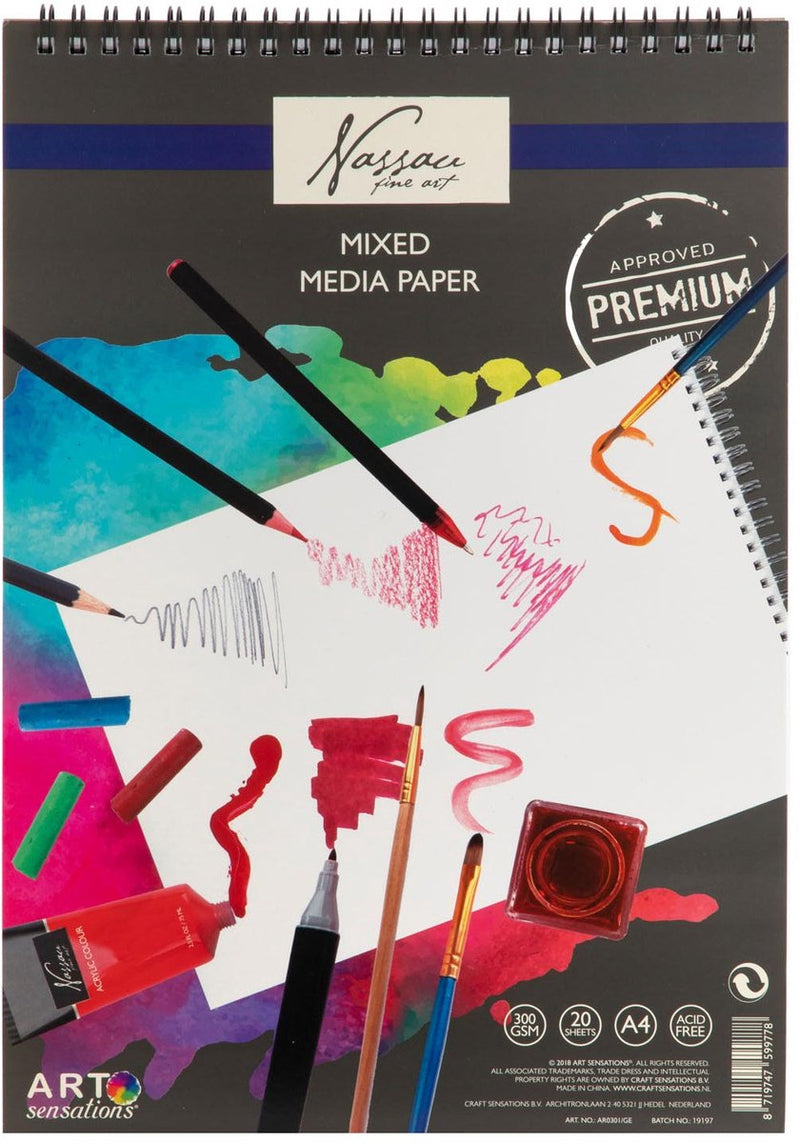 Nassau Fine Art Nassau A4 Sketch Block, 20 fogli