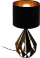 Eglo carlton 5 tafellamp - e27 - 51 cm - zwart koper