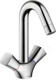 Rubinetto lavabo Hansgrohe Logis 180 con piletta cromo 71222000