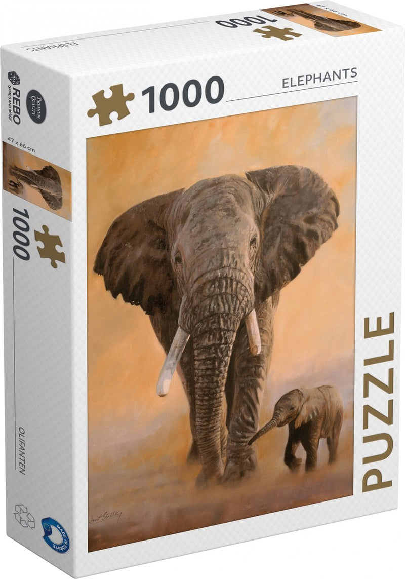 Rebo puzzle elefanti 1000 pezzi