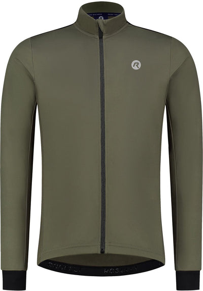 Camiseta de ciclismo Rogelli core de manga larga para hombre - camiseta de ciclismo - ajuste cómodo - verde - talla xxl