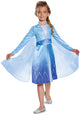 Disfraz disney frozen elsa vestido clásico oficial, talla xs (3t-4t años), niña